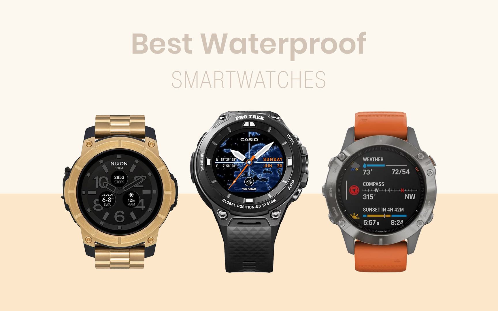 waterproof smartwatches for swimming