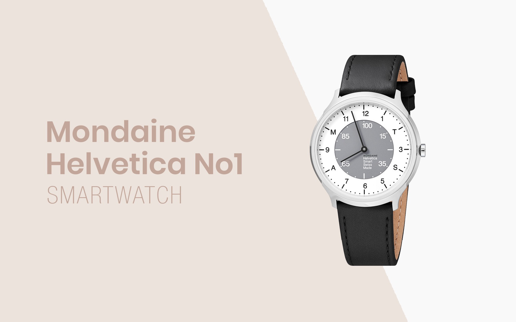 Mondaine Goes Smart with the Helvetica Regular No.1 Smartwatch