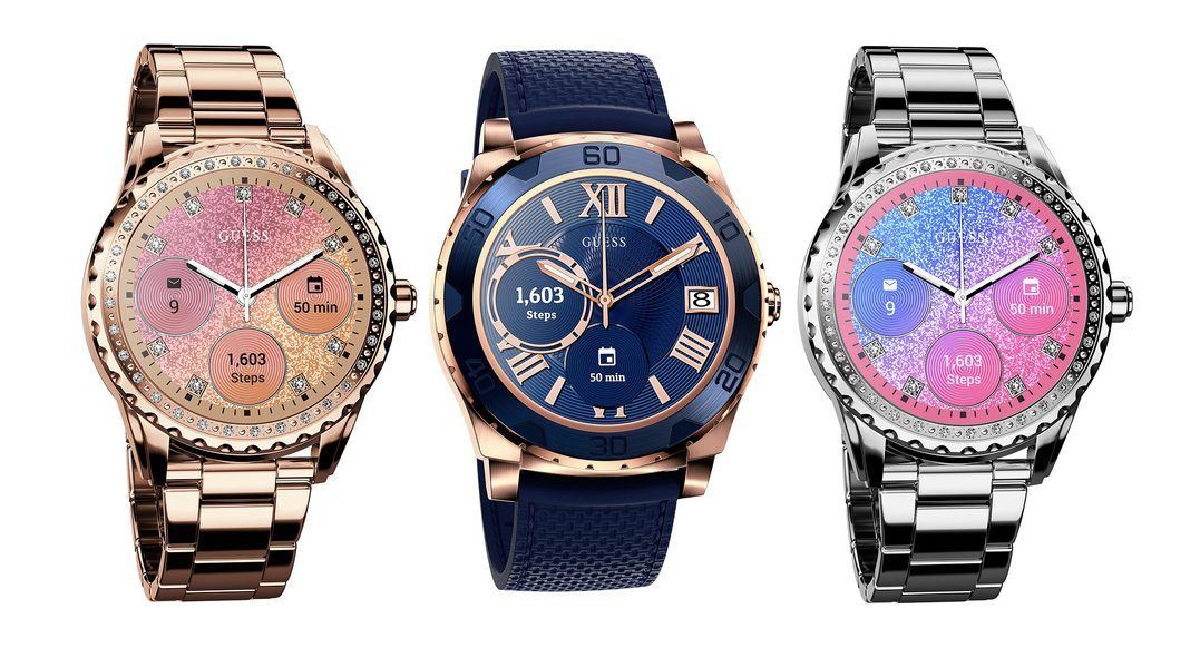 guess iq  women's hybrid smartwatch