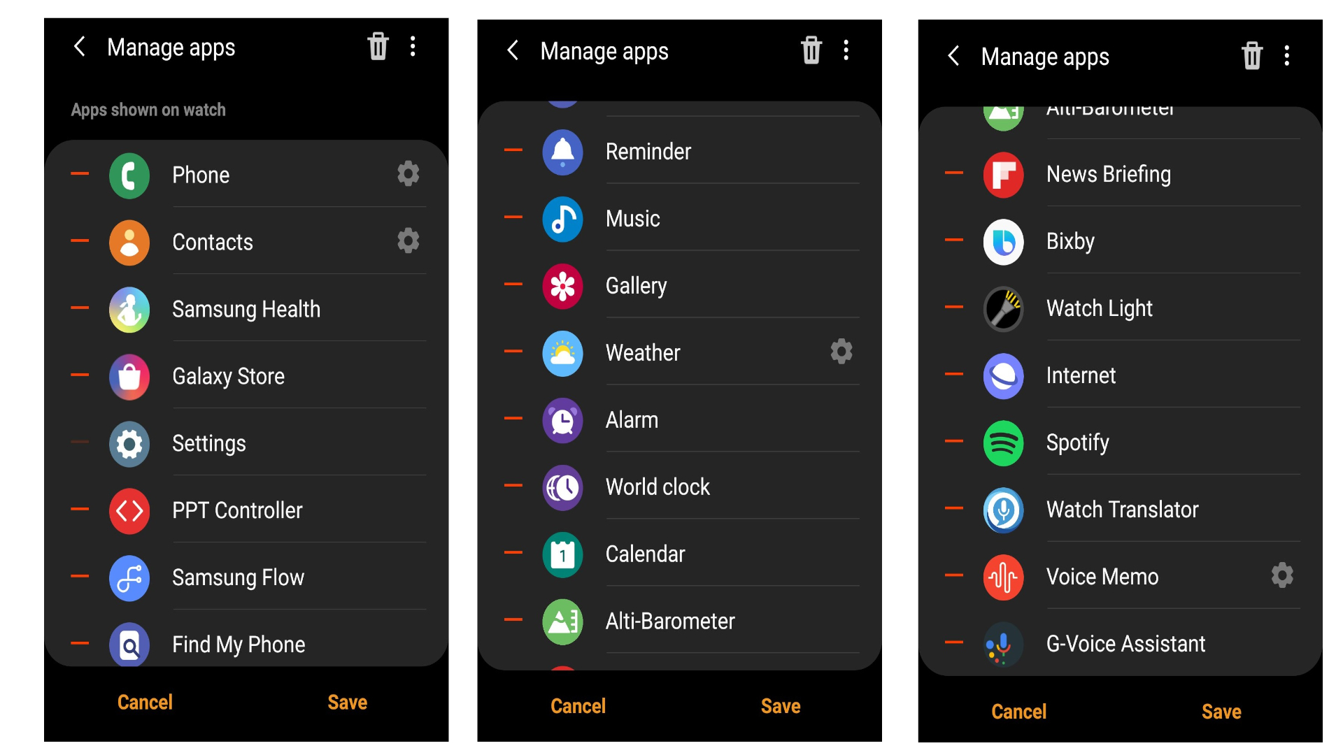 how to add an app from my phone to my samsung watch